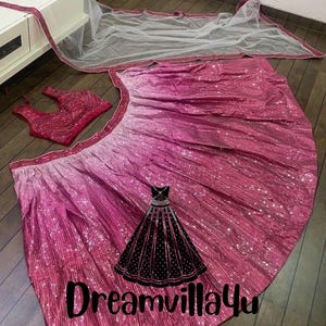 Pink Designer Lehenga Choli for Women indian Wedding Wear Function Wear party Wear Reception georgette Chaniya choli Indian Trendy outfits