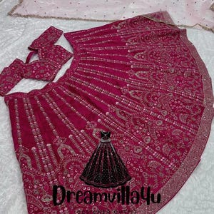 Amazing Pink Lehenga Choli For Women Indian Party Wear Designer Lehenga Wedding Bridesmaids Lengha Choli Bollywood Style Birthday Gift Choli