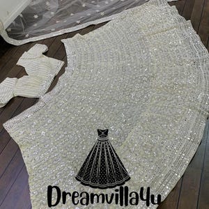 White Color Lehenga Choli For Women Indian Party Wear Designer Lengha Choli Wedding Sangeet Festivel Bridesmaids Ready To Wear Ghagra Choli