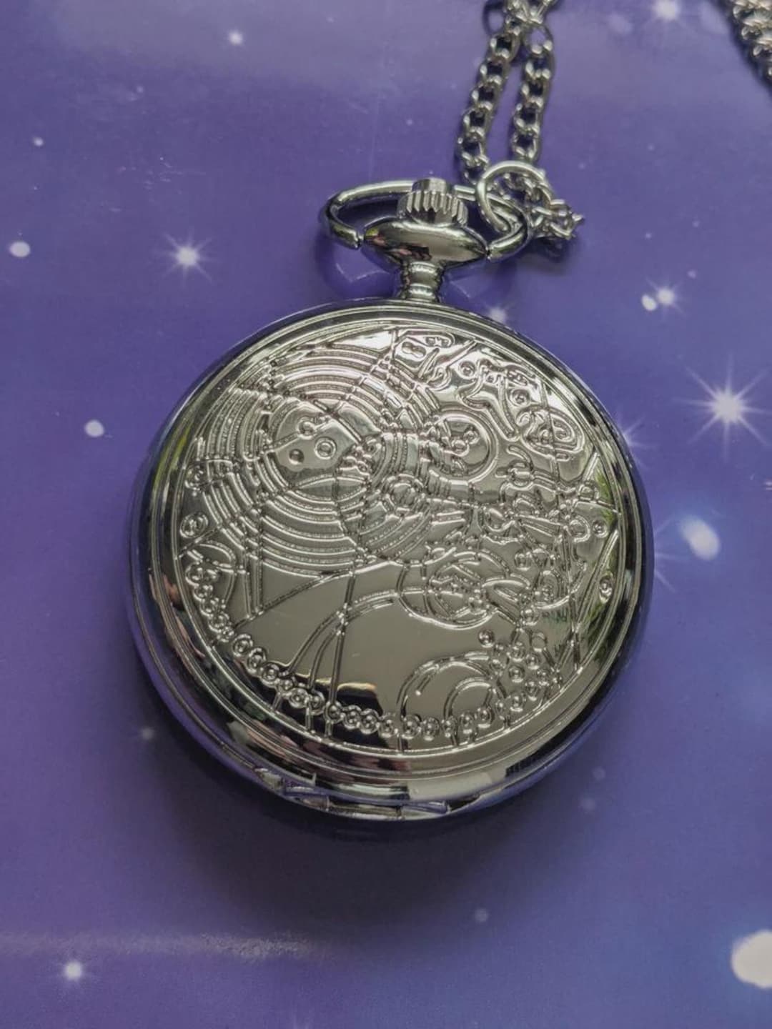 Doctor Who Metal Pocket Fob Watch Hunter Chameleon Arch Prop