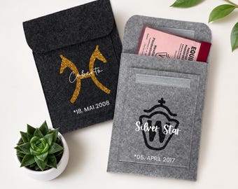 Individuelle Equidenpass Hülle Pferdepass Hülle mit Brandzeichen • Pferd • Horse • Pferdeliebe • Geschenkidee