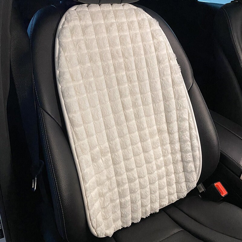 Flauschige weiße Autositzbezüge Set Süßes Autozubehör für Frauen Autokissen  Auto-Interieur-Zubehör für Mädchen - .de