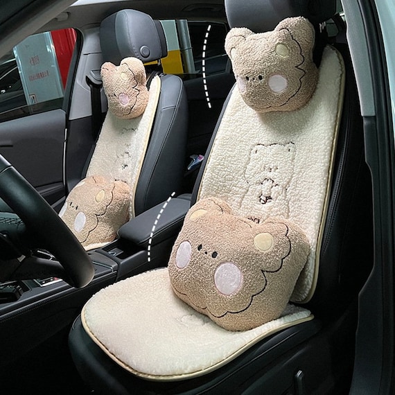 Flauschiger Bär Autozubehör niedliche Auto Sitzbezüge Set für