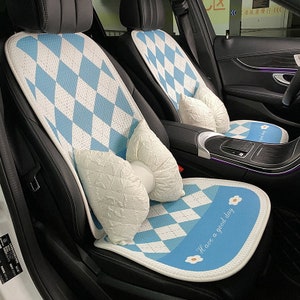 Blue car seat covers full set for summer Car Accessories car cushions auto interior accessories for girls