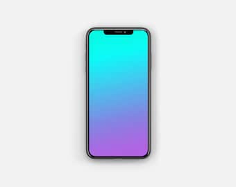 Abstract Gradient iPhone Wallpaper: Modern Phone Lock Screen (Digital Download)
