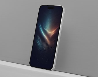 Dark Abstract Space iPhone Wallpaper (Digital Download)