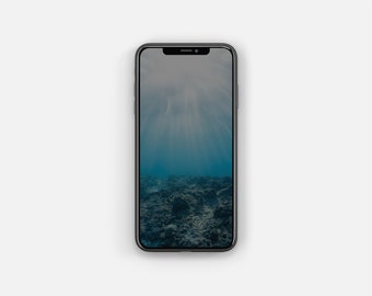 Abstract Ocean Floor iPhone Wallpaper (Digital Download)