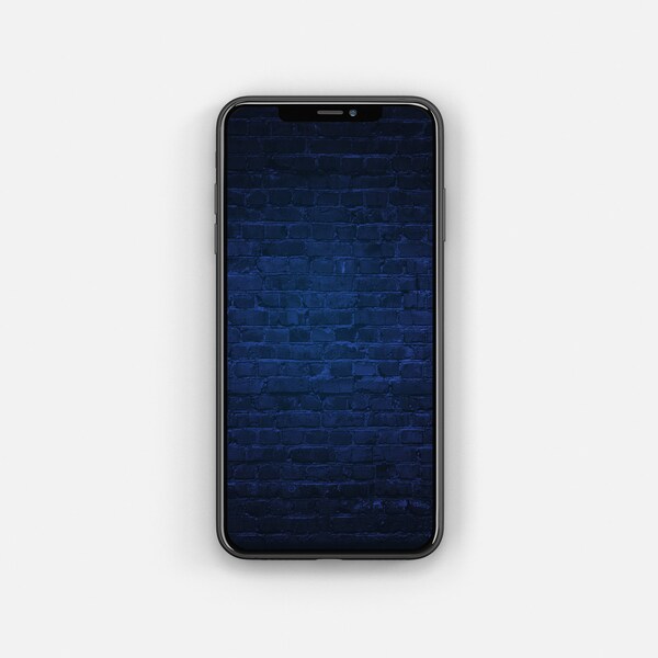 Blue Brick Wallpaper Etsy