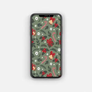 Christmas Holidays iPhone Wallpaper / Phone Lock Screen / Smartphone Background / Smartphone Wallpaper / Instant Download / Christmas