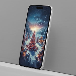 Christmas 2024 Smartphone Wallpaper / Phone Lock Screen / iPhone Background / Smartphone Wallpaper / Instant Download / Christmas