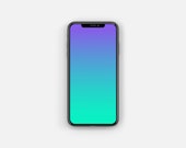 Gradient Abstract iPhone Wallpaper: Teal to Purple (Digital Download)