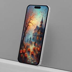 Sfondi per iPhone di Halloween 2024 / Astratto / Schermata di blocco del telefono / Sfondo per smartphone / Sfondo per smartphone / Download immediato