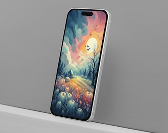 Halloween 2024 iPhone Wallpapers / Abstract / Phone Lock Screen / Smartphone Background / Smartphone Wallpaper / Instant Download