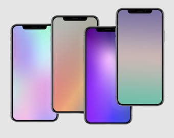 Paket med tonad iPhone-bakgrund: 12 smartphone-bakgrunder (digital nedladdning)