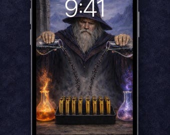 Brass Necromancer Reloading Phone Wallpaper