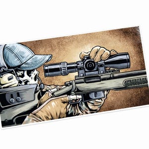 Pegatina de francotirador Bolt Gunner