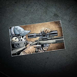 Bolt Gunner Sniper Sticker