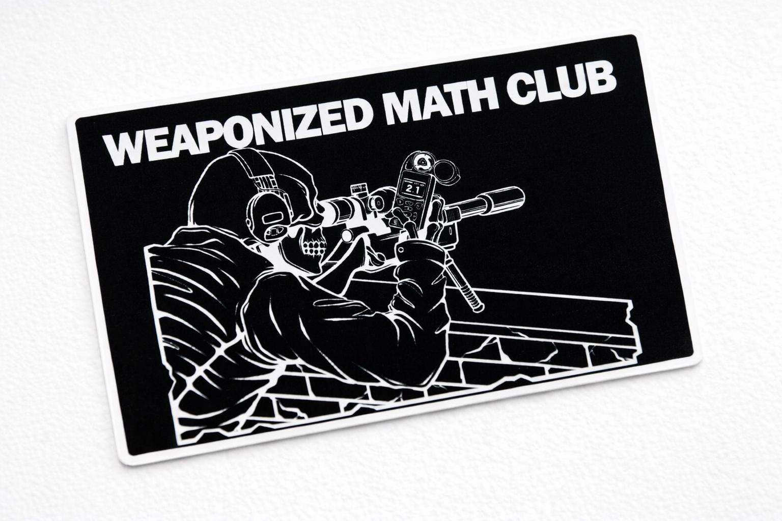 Weaponized Math Club Sticker - Etsy