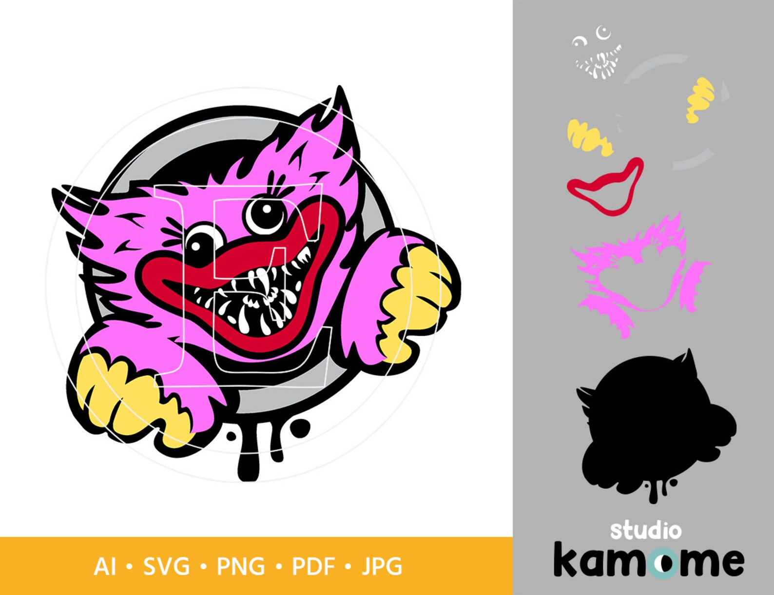 Kissy Missy SVG Scary Face Svg Kissy Missy Cut File Cricut Etsy Canada