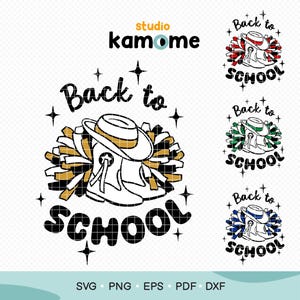 Back to School  Drill Team bundle SVG, Drill team boot hat pom pom svg, Drill team Silhouette, vector cut file Cricut,  Instant Download
