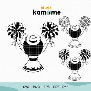 Drill Team afro girl bundle SVG, Drill team girl black girl svg, Drill team Silhouette, Drill team vector cut file Cricut,  Instant Download