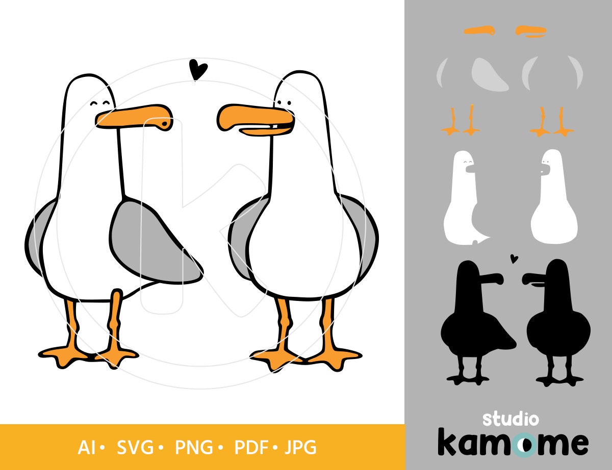 Seagull SVG Seagull PNG Seaguul Peter Seagull Cut File - Etsy Australia