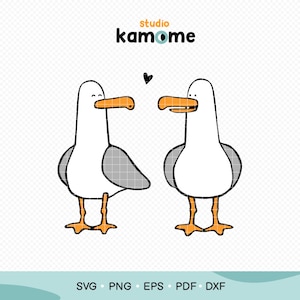 Seagull SVG, Seagull PNG, Seaguul Peter, Seagull cut file, Sublimation, Bird Clipart, vector illustration- png, pdf, ai jpg Instant Download
