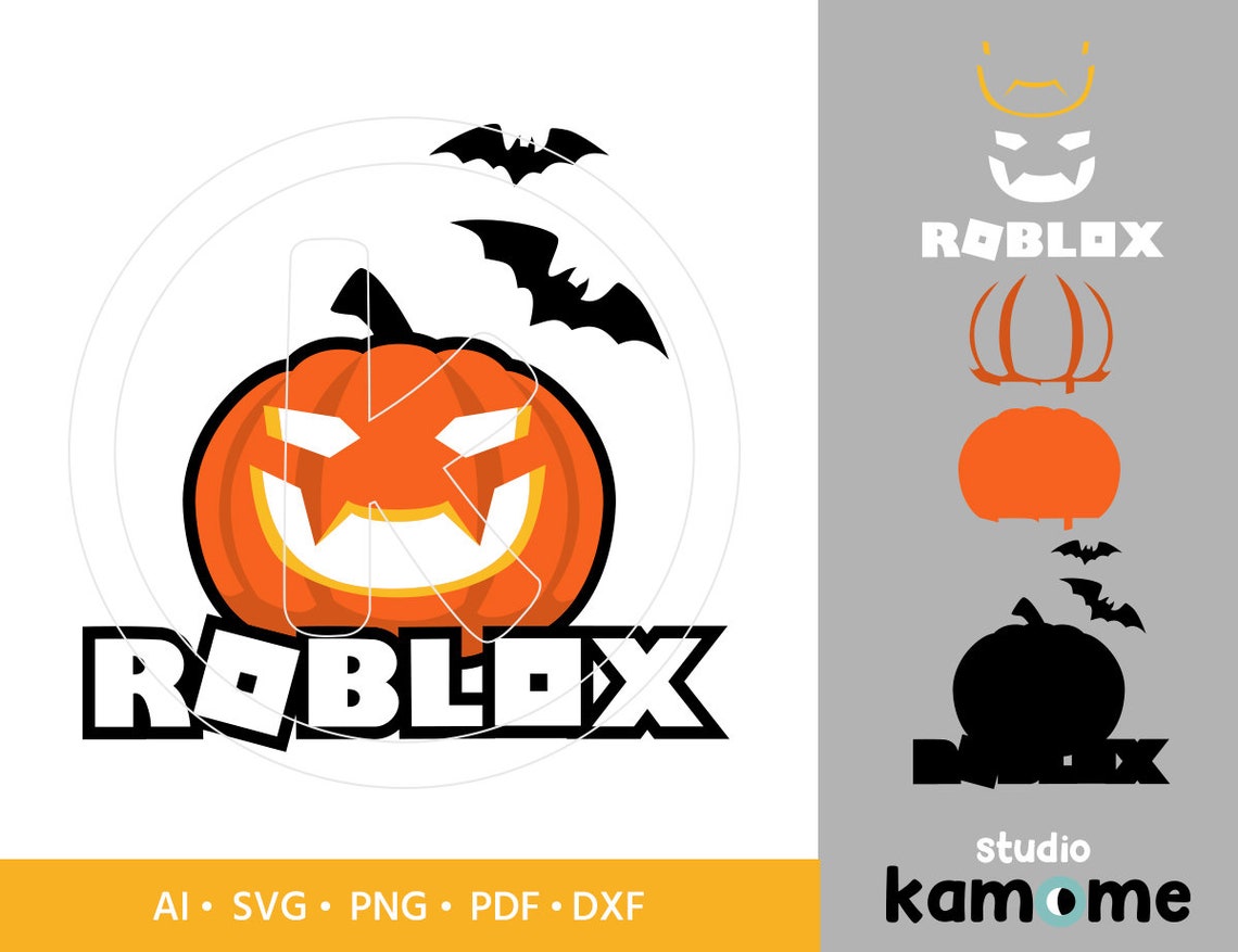 Roblox SVG Cutting File Roblox halloween pumpkin Bloxtober Etsy Nederland