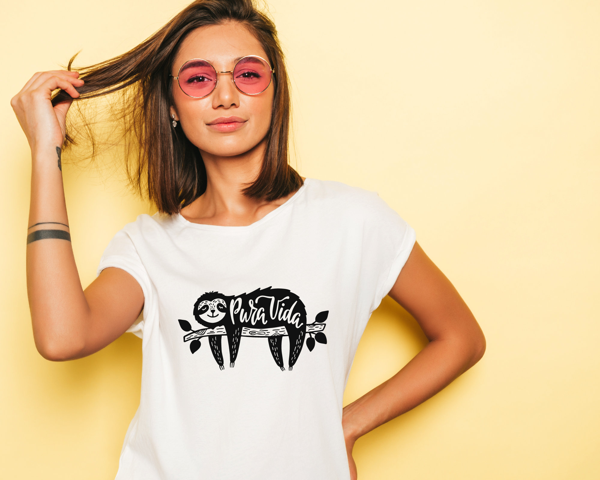 Sloth Quote Pura Vida SVG, Sloth SVG, Sloth PNG, Sloth Clipart, Svg