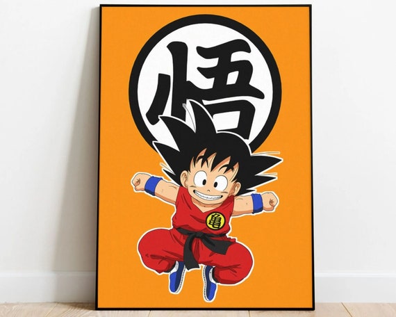 Kid Goku Poster Dragon Ball Poster Anime Goku Japanese - Etsy