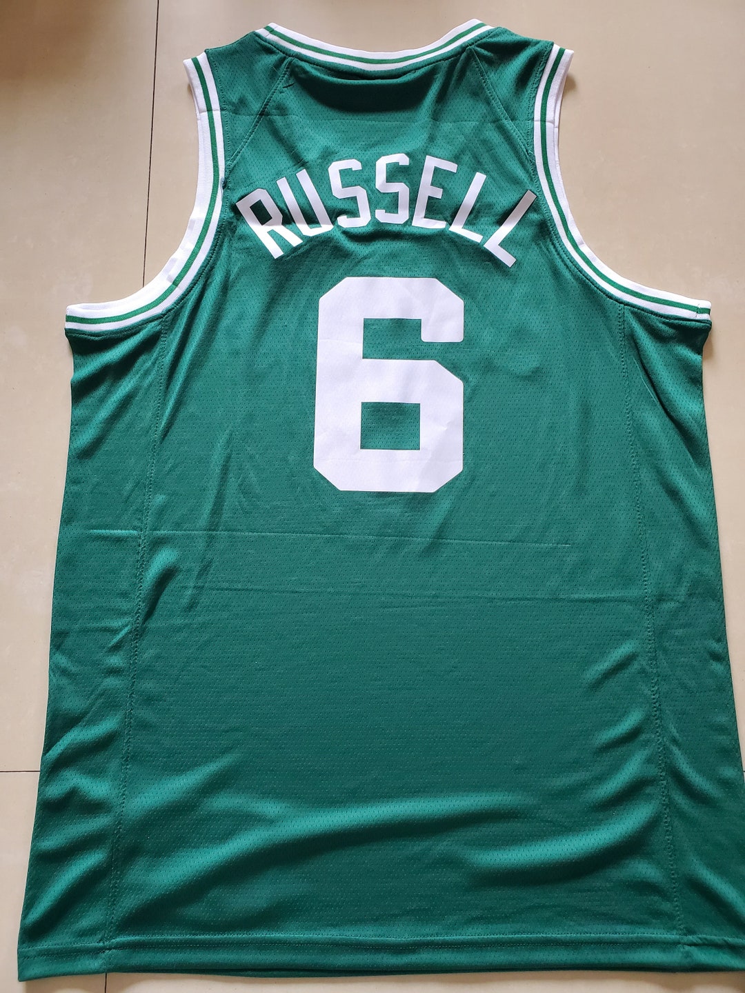 Vintage 6 Bill Russell Basketball Jersey Etsy