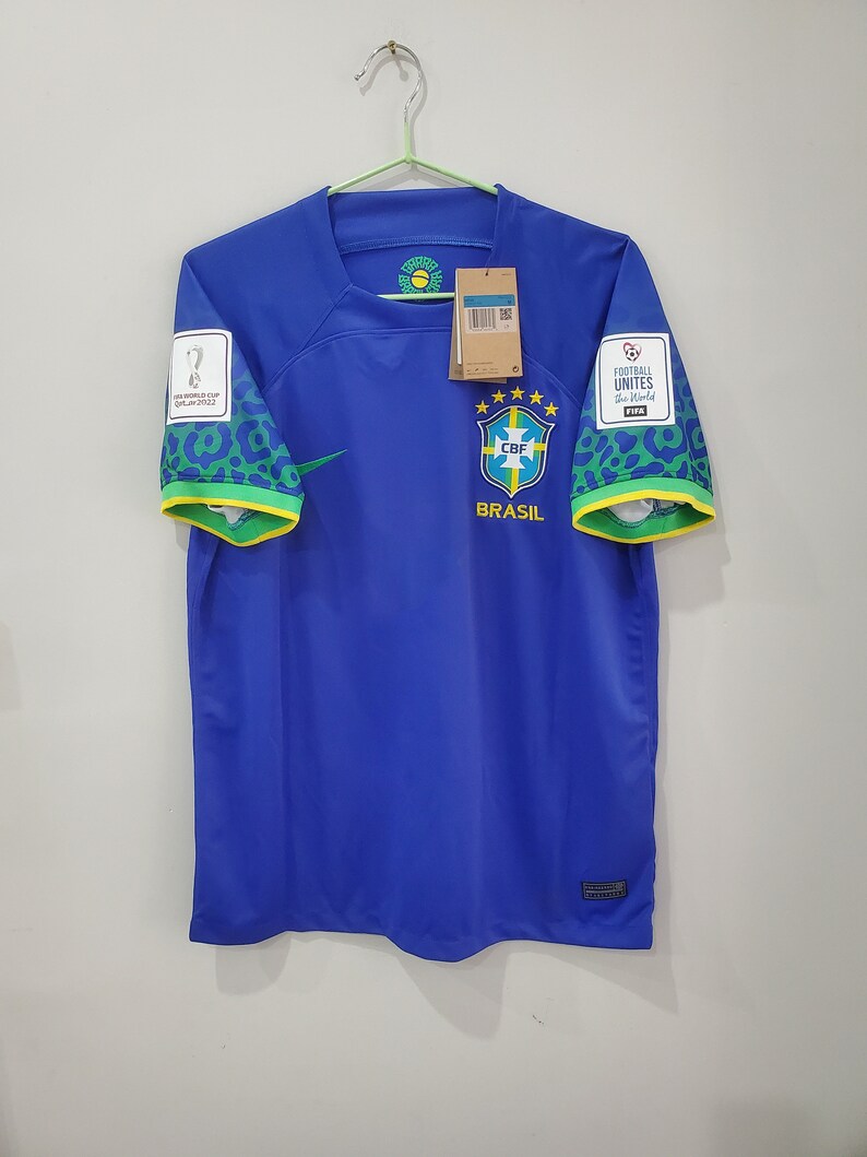 Men 2022 2023 World Cup Brazil Soccer Jersey Away Neymar Etsy