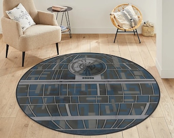 Star Wars Death Star Rug, Non-slip Kids Room Decor - Etsy