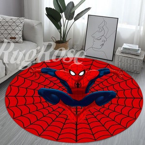 Spiderman, Spiderman Rug,Spider man Rug, Area Rug, Popular Rug, Round Rug, Kids Rug, Spiderman Carpet, Modern Rug,Popular Rug, Gift Rug