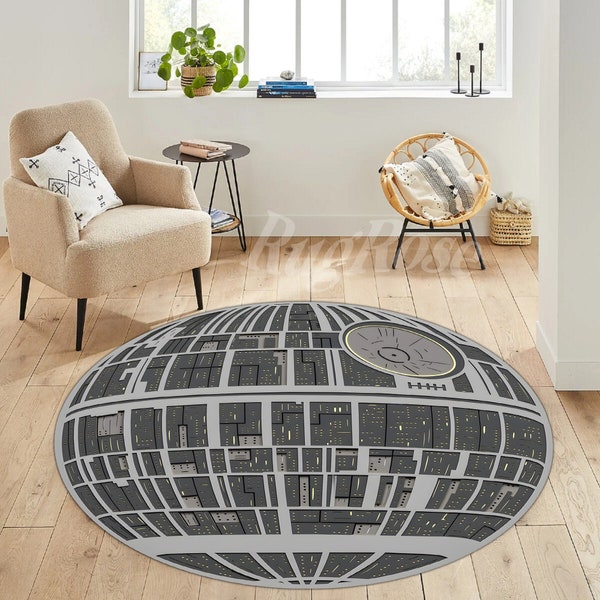 Star Wars Teppiche, Starwars, Starwars gemusterter Teppich, Star Wars Teppich rund, Kinderzimmerteppich, Geschenk Teppich, rutschfester Teppich, beliebter Teppich, Starwars Teppich