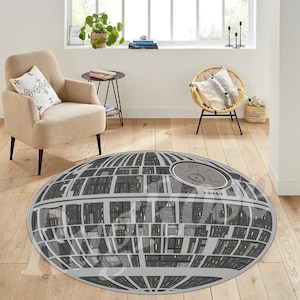 Star Wars Rug: Non-Slip Round Rug for Kids Room