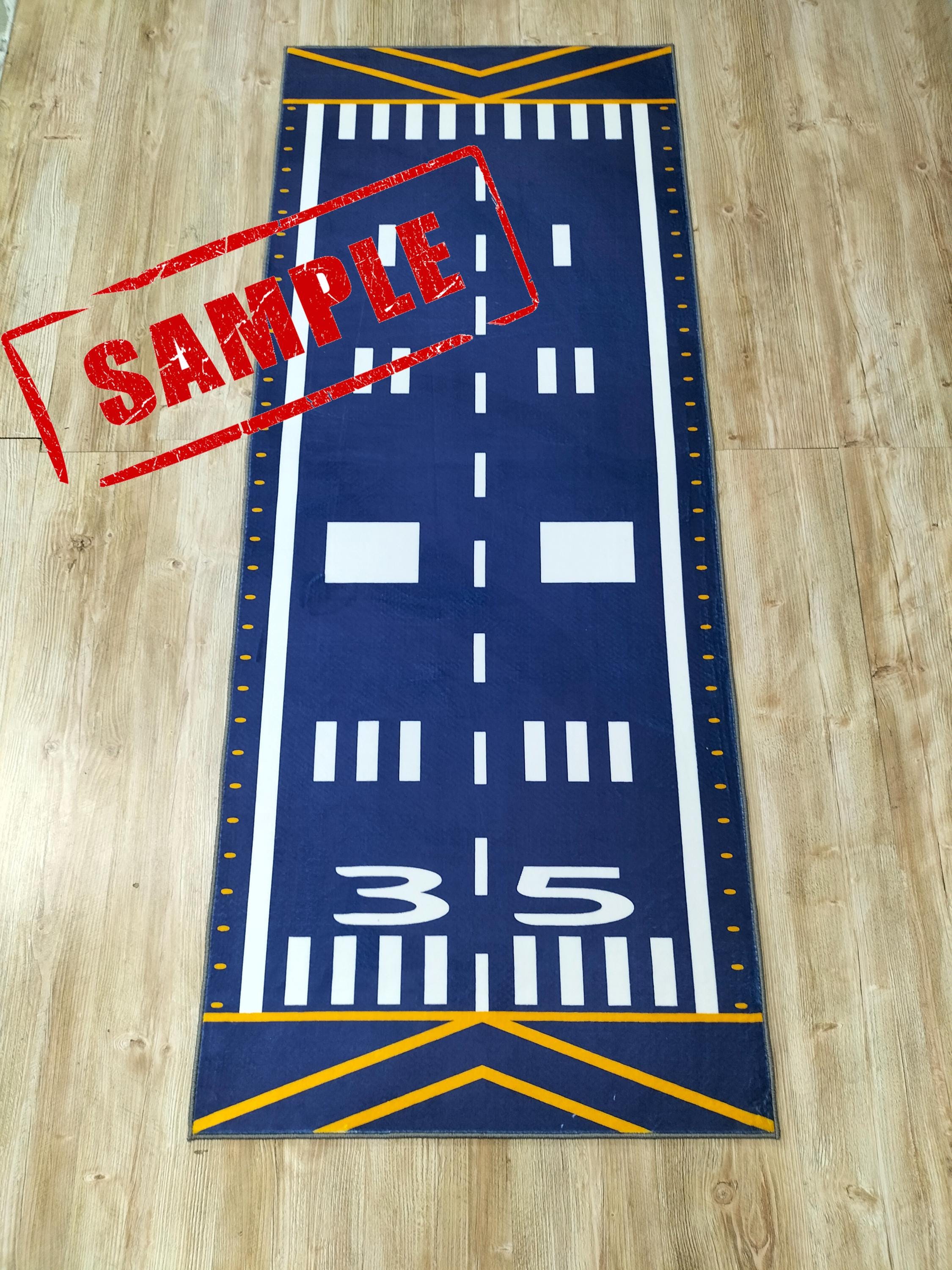 Flight Line Rug Airport Runway Runner Rug, Flight Decor, Kids Room Rug - Etsy