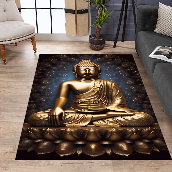 Buddha Print Rug - Etsy