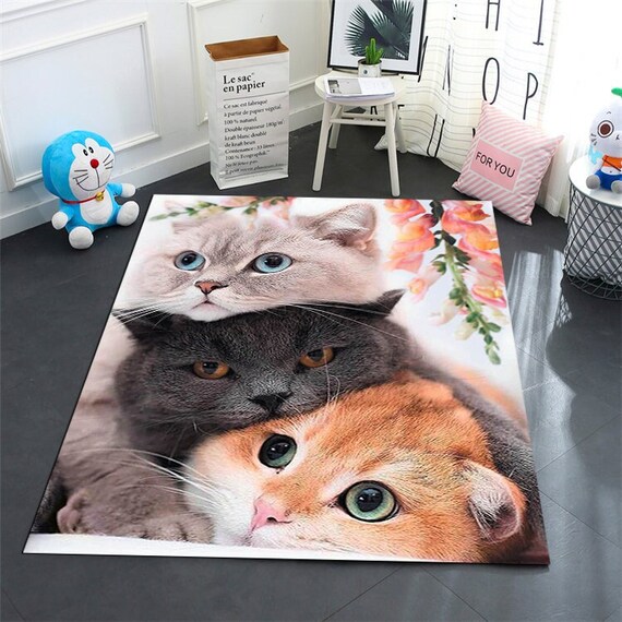 Cat Pattern Rug Cute Cat Cat Pattern Rug Kids Decor Rug Play Rug Nursery Rug Kids Room Rug Gift Kids Rug Animal Rug personalized Rug Etsy UK