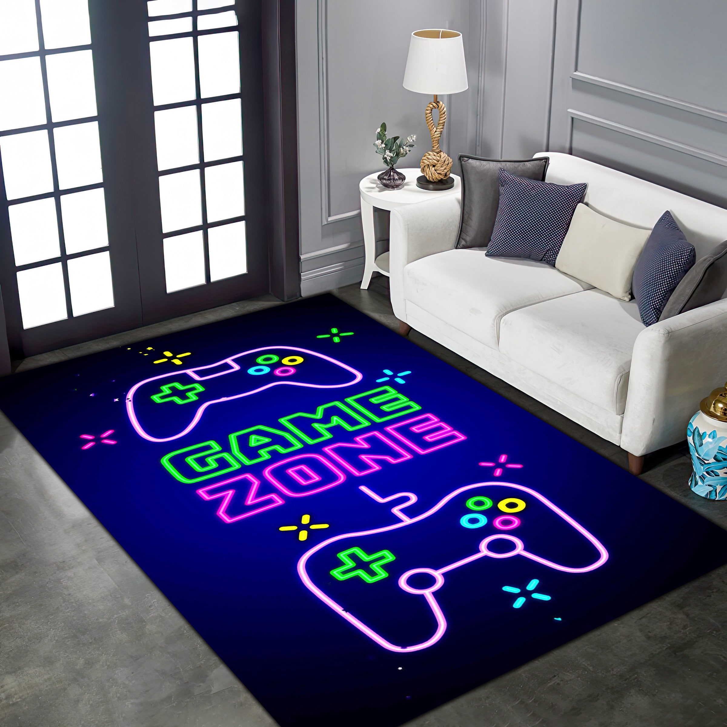 Alfombra Gamer, Alfombra de sala de juegos, Alfombra de juegos, Alfombra  joysticks, Alfombra popular, Regalo para jugador, Regalo para él, Alfombra  antideslizante, Alfombra de sala de estar, Alfombra de juego 