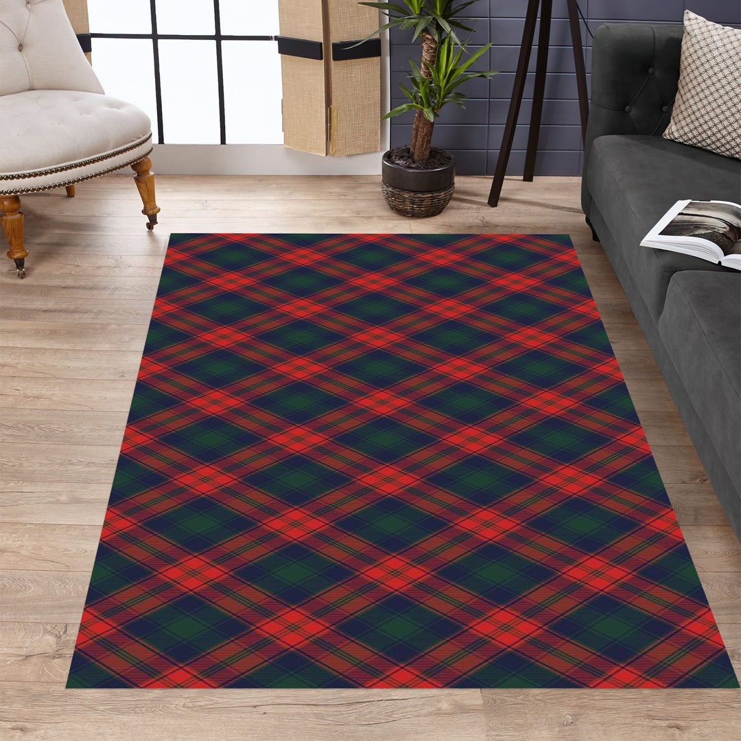 Ekose Cristmas Rug,xmas Rug,plaid Pattern Rug,christmas Rug,christmas ...