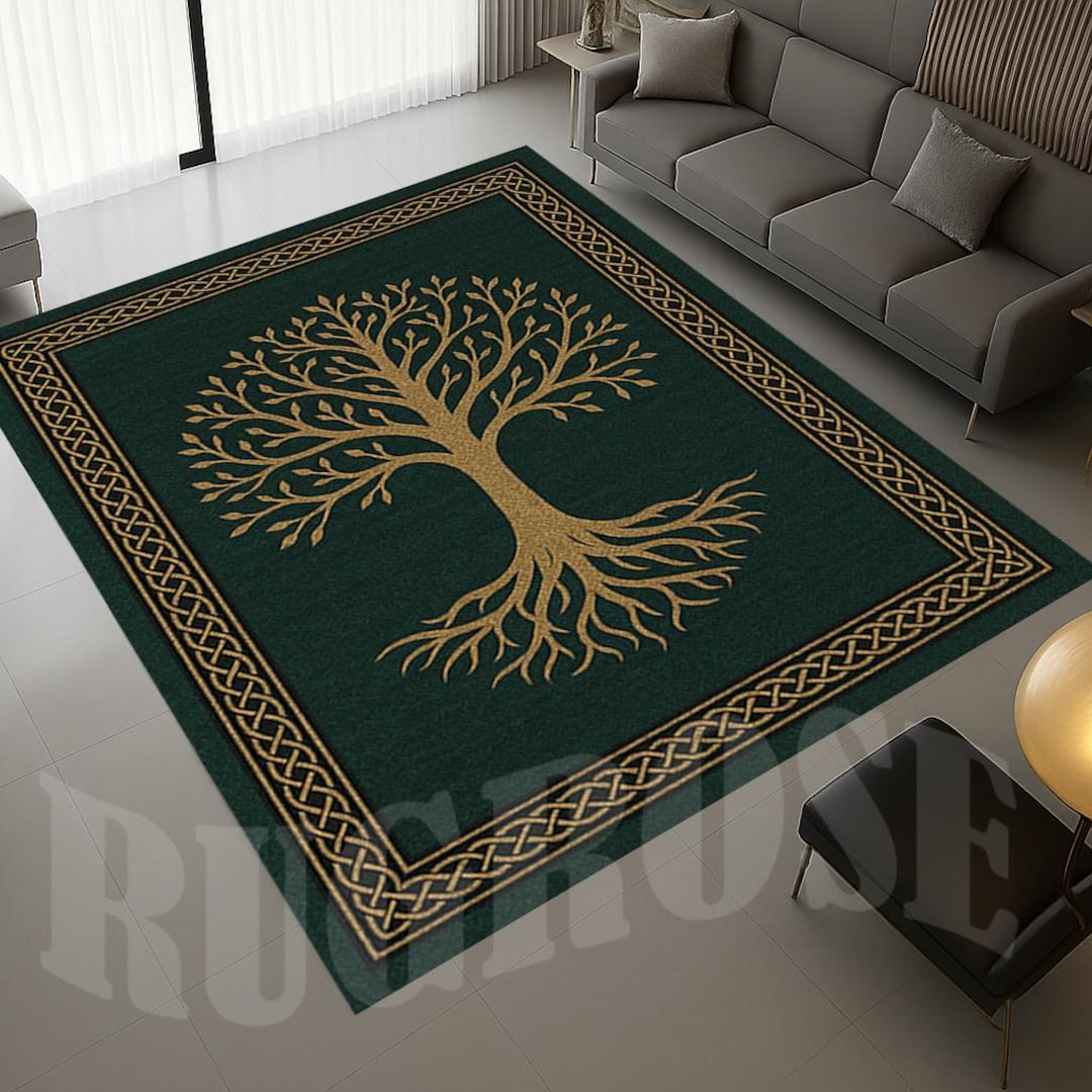 Tree Design Rugs Tree of Life Rug, Tree of Life Decor, Tree of Life Area Rug, Tree Rug ...
