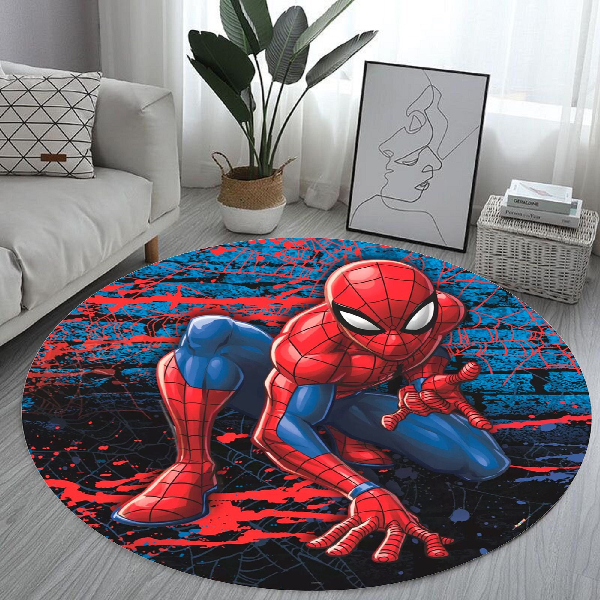 Spiderman, tappeto Spiderman, tappeto Spider Man, tappeto Area, tappeto per  camera dei bambini, tappeto rotondo Spiderman, tappeto rotondo, tappeto per  bambini, tappeto Spiderman, tappeto per decorazioni di gioco -  Italia