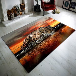 Tiger Rug,Tiger Pattern Rugs,Animal Themed Rug,Cool Animal,Living Room Rug, Colorful Rugs,Big Cat Rug,Living Room Decor, Non Slip Rug