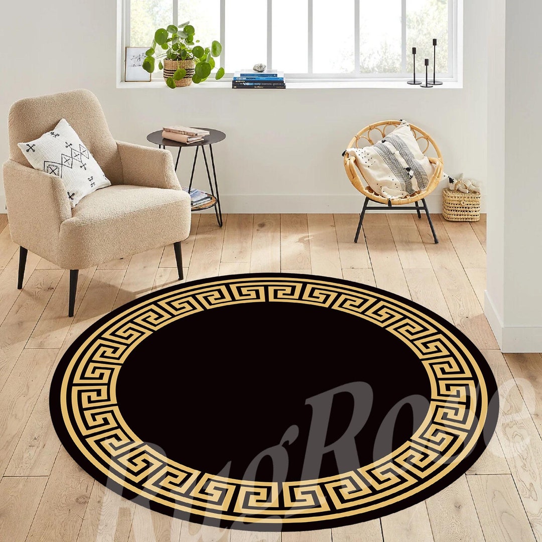 ラグ・カーペット Kyne Stamp Circle Rug by ROOM Black il_1080xN.6492291342_om6x.jpg