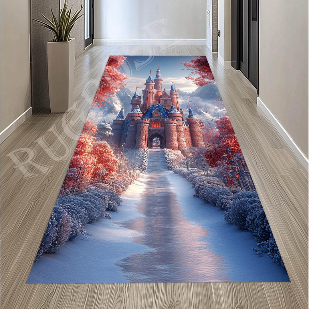 Princess Castle Runner Rug, Non-slip Kids Playroom Mat - Etsy