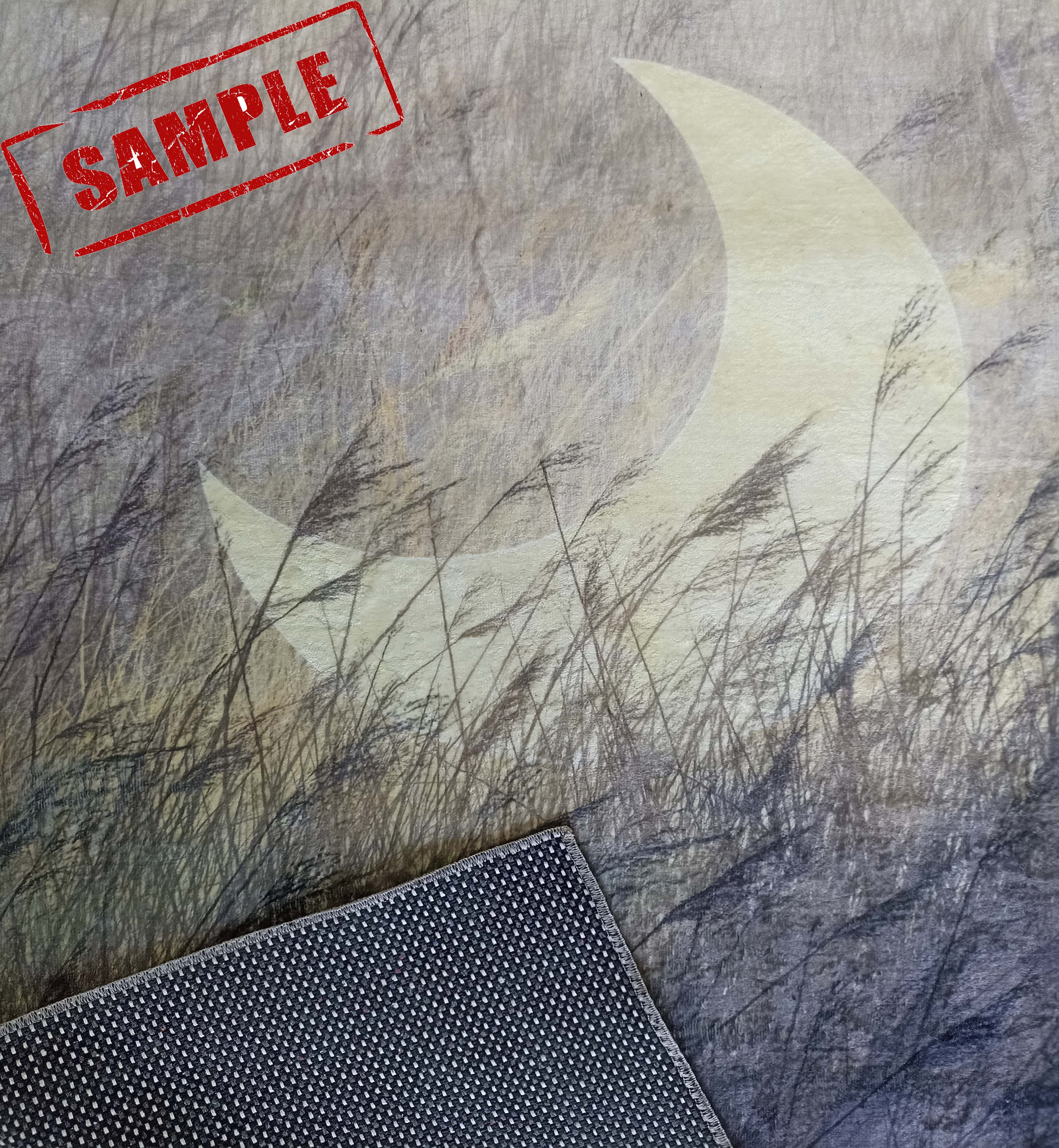 Moon Rug Full Moon Carpet Moonlight Landscape Full Moon Etsy