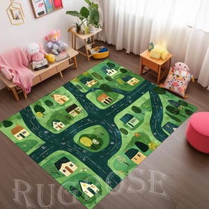 Wegdeken, kinderspeelkleed, kinderwegdeken, racebaankleed, startlijn, finishlijn, racewagentapijt, racewagenvloerkleed, speelkamerkleed, kinderkleedje