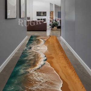 Beach Rug,Sea Runner,Clear Sea Rug,Sea Look Runner Rug,Nautical Rug,Clear Beach Rug,Ocean Rug,Summer Rug,Summer Runner Rug,Water Surface Rug