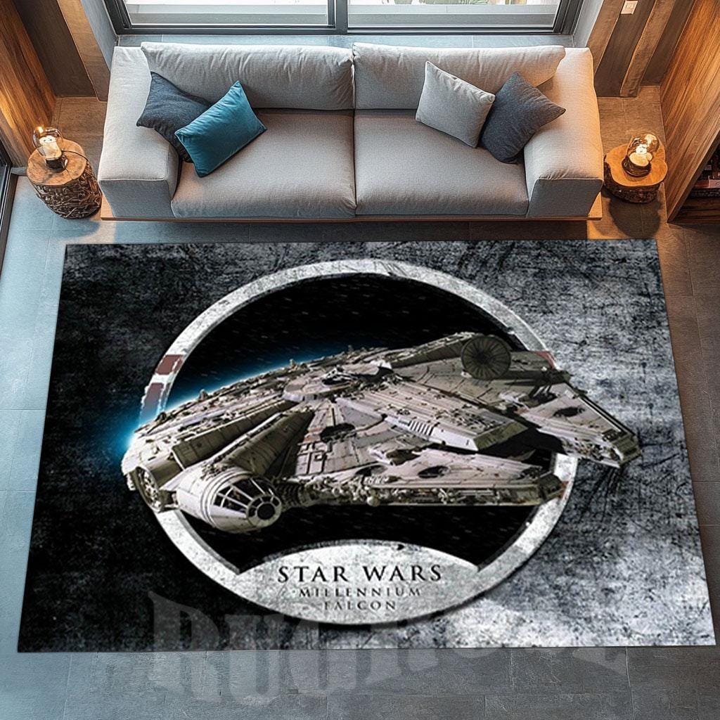 Millennium Falcon Star Wars Rug, Non-slip Kids Room Decor - Etsy